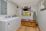 Laundry with full-size washer & dryer